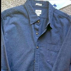 J. Crew, slim untucked fit, brushed twill flannel - Size L